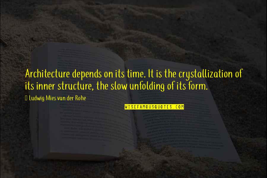 Der Quotes By Ludwig Mies Van Der Rohe: Architecture depends on its time. It is the Der Quotes By Ludwig Mies Van Der Rohe: Architecture depends on its time. It is the