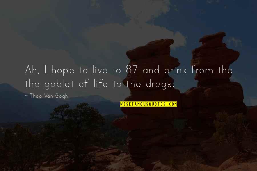 Deramore Quotes By Theo Van Gogh: Ah, I hope to live to 87 and
