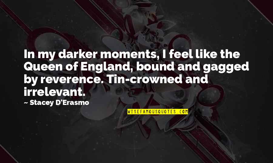 D'erasmo Quotes By Stacey D'Erasmo: In my darker moments, I feel like the