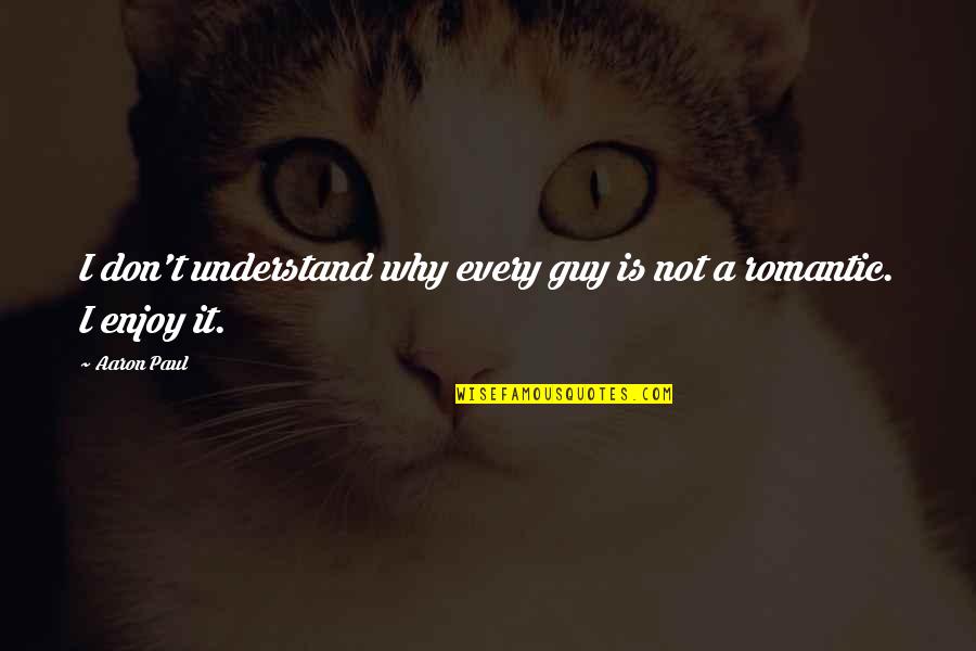 Derek Kindness Quotes By Aaron Paul: I don't understand why every guy is not