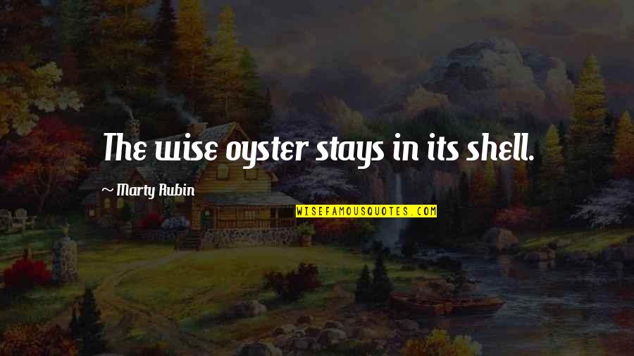 Derek Shepherd Quotes By Marty Rubin: The wise oyster stays in its shell.