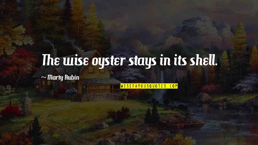 Derek Shepherd Quotes By Marty Rubin: The wise oyster stays in its shell. Derek Shepherd Quotes By Marty Rubin: The wise oyster stays in its shell.