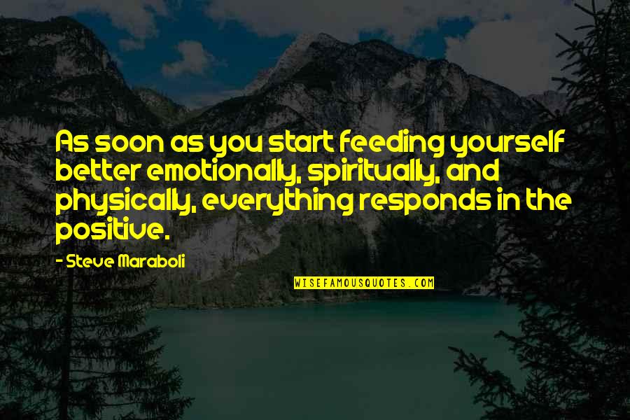 Dereskei Quotes By Steve Maraboli: As soon as you start feeding yourself better