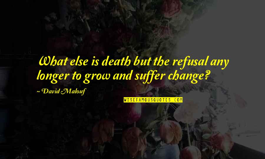 Dermatologists Of Southwest Quotes By David Malouf: What else is death but the refusal any