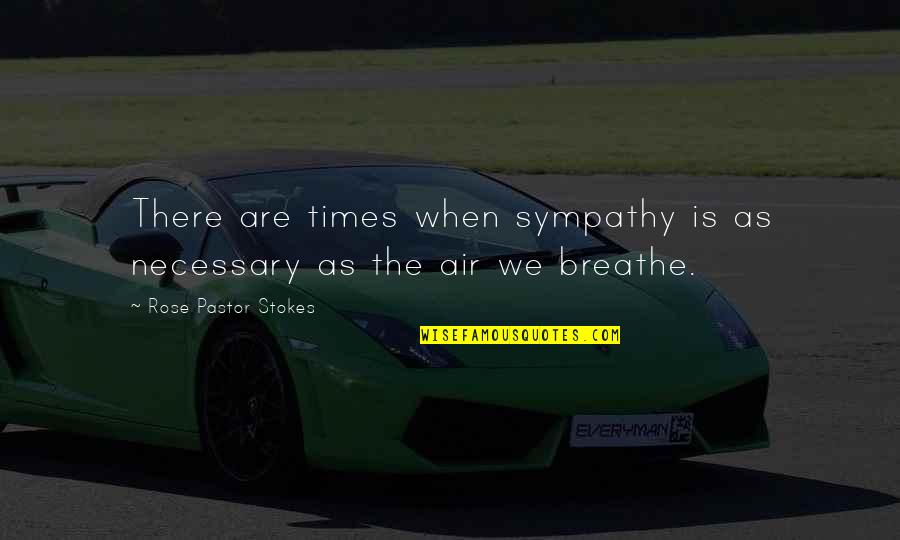 Derogy Brass Quotes By Rose Pastor Stokes: There are times when sympathy is as necessary