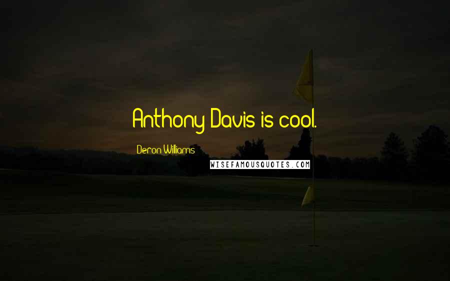 Deron Williams quotes: Anthony Davis is cool.