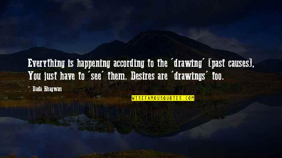 Derslere Nasil Quotes By Dada Bhagwan: Everything is happening according to the 'drawing' [past