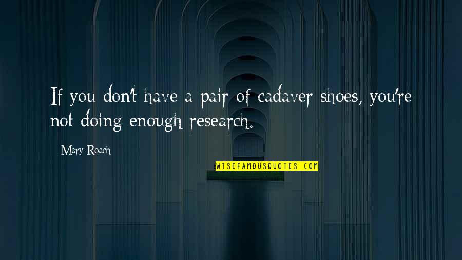 Dervisoglu Sinemalari Quotes By Mary Roach: If you don't have a pair of cadaver