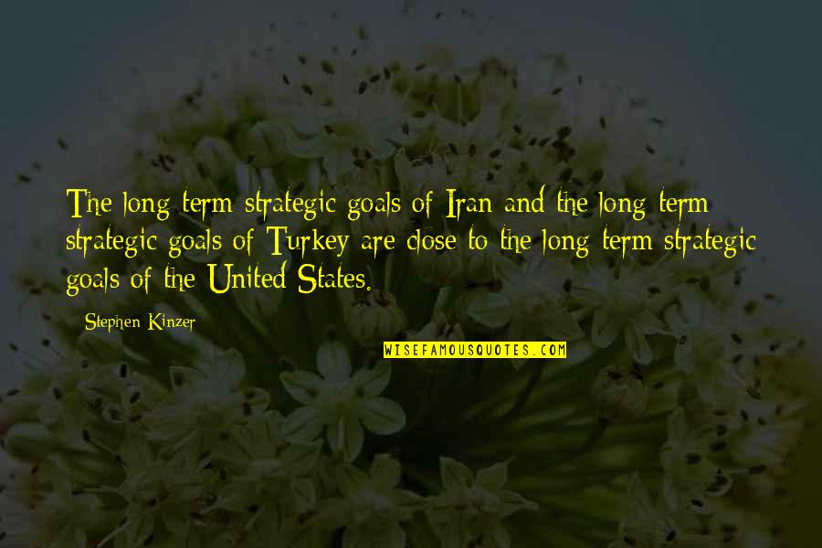Desavencia Quotes By Stephen Kinzer: The long-term strategic goals of Iran and the