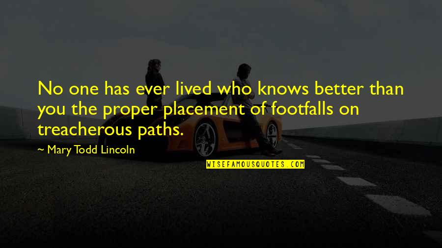 Desbordar Definicion Quotes By Mary Todd Lincoln: No one has ever lived who knows better