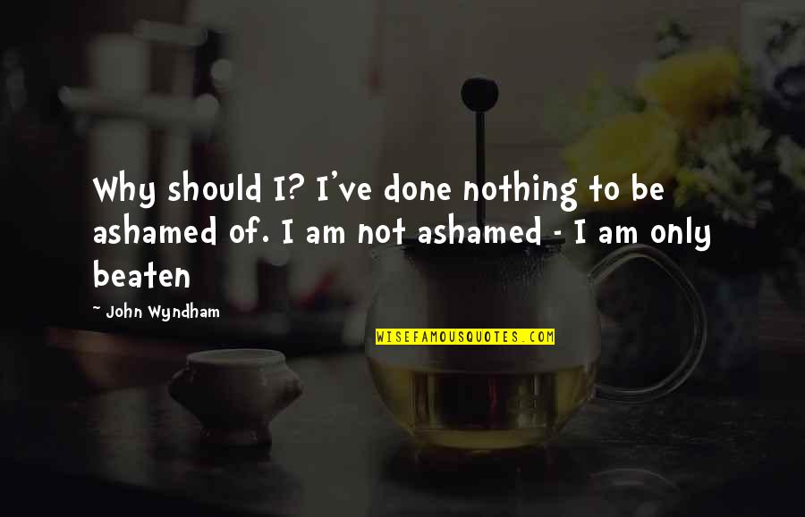 Descarcare Declaratie Quotes By John Wyndham: Why should I? I've done nothing to be Descarcare Declaratie Quotes By John Wyndham: Why should I? I've done nothing to be