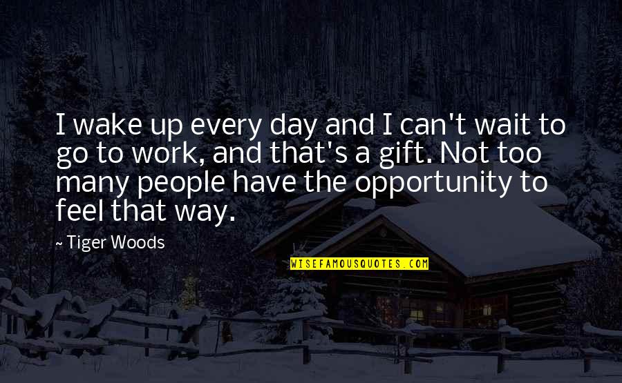 Desconfiar Imagenes Quotes By Tiger Woods: I wake up every day and I can't