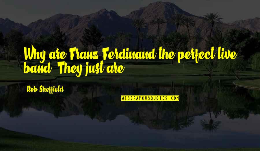 Desensitization Psychology Quotes By Rob Sheffield: Why are Franz Ferdinand the perfect live band? Desensitization Psychology Quotes By Rob Sheffield: Why are Franz Ferdinand the perfect live band?