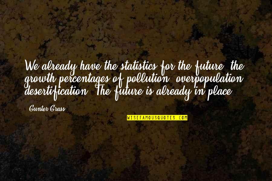 Desertification Quotes By Gunter Grass: We already have the statistics for the future: