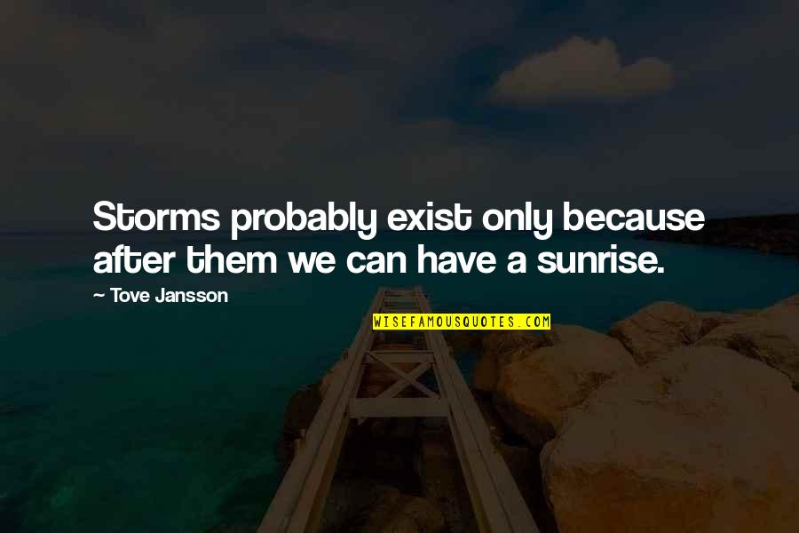 Deseruit Quotes By Tove Jansson: Storms probably exist only because after them we