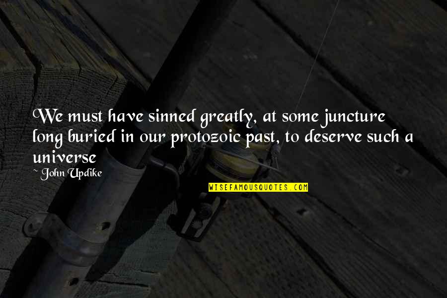 Deserve More Than This Quotes By John Updike: We must have sinned greatly, at some juncture Deserve More Than This Quotes By John Updike: We must have sinned greatly, at some juncture