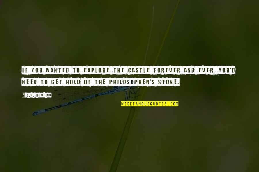 Desespero Definicion Quotes By J.K. Rowling: If you wanted to explore the castle forever Desespero Definicion Quotes By J.K. Rowling: If you wanted to explore the castle forever