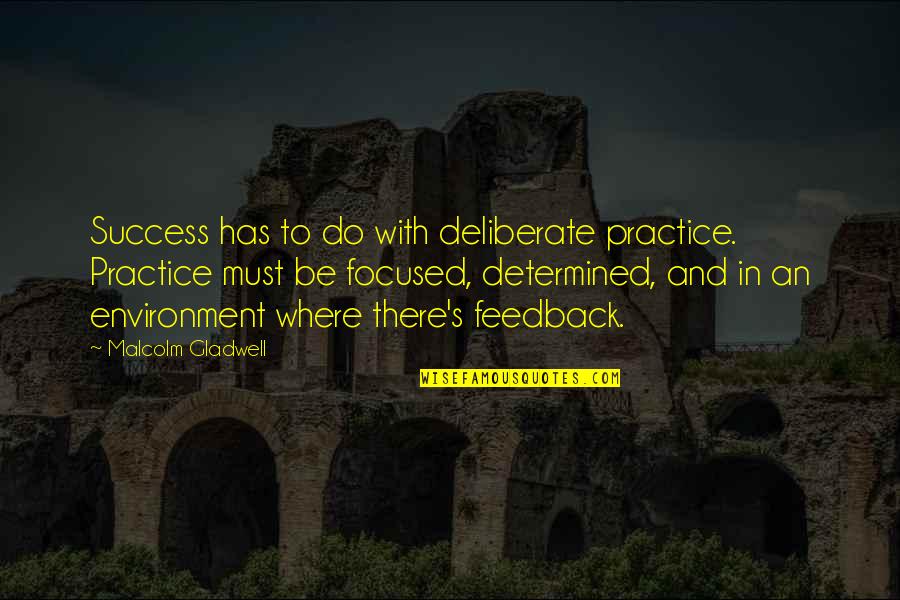 Deshazer Ranch Quotes By Malcolm Gladwell: Success has to do with deliberate practice. Practice