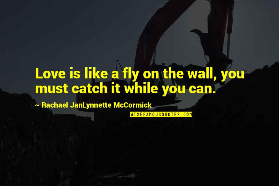 Desiderare In Inglese Quotes By Rachael JanLynnette McCormick: Love is like a fly on the wall,