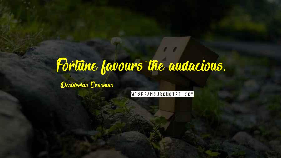 Desiderius Erasmus quotes: Fortune favours the audacious.