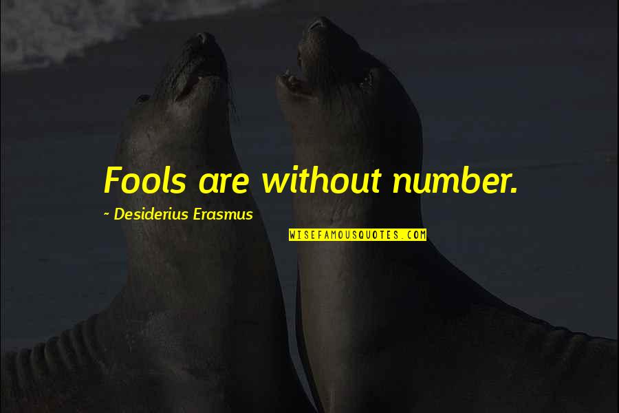 Desiderius Quotes By Desiderius Erasmus: Fools are without number. Desiderius Quotes By Desiderius Erasmus: Fools are without number.
