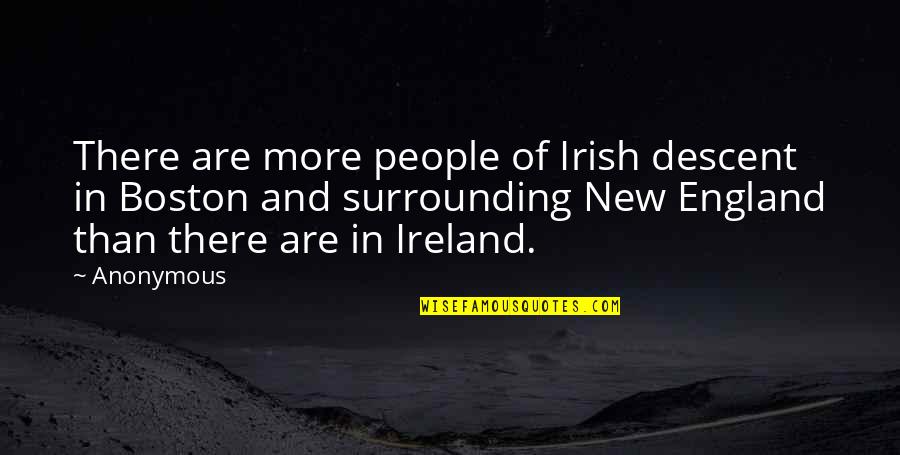 Desirables Quotes By Anonymous: There are more people of Irish descent in