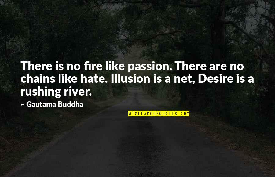 Desire And Fire Quotes By Gautama Buddha: There is no fire like passion. There are