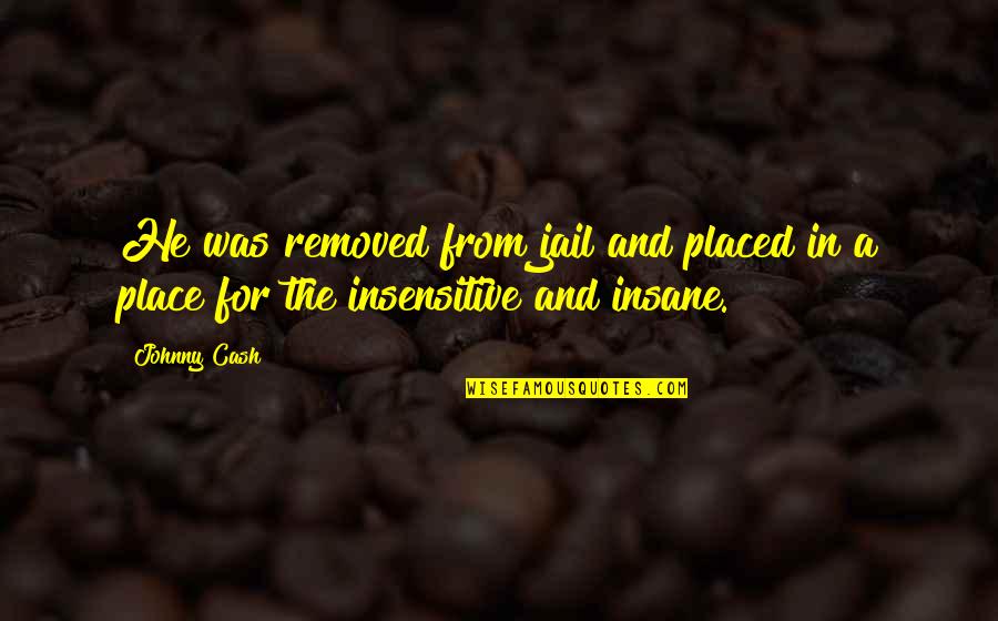 Desiree Hartsock Quotes By Johnny Cash: He was removed from jail and placed in