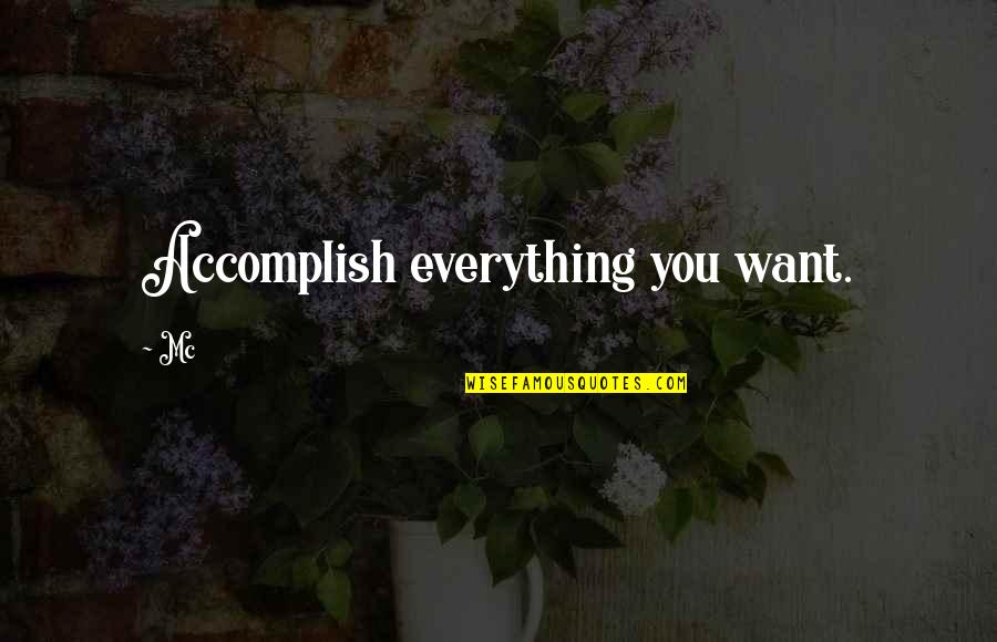 Desktop Background Hd Quotes By Mc: Accomplish everything you want.