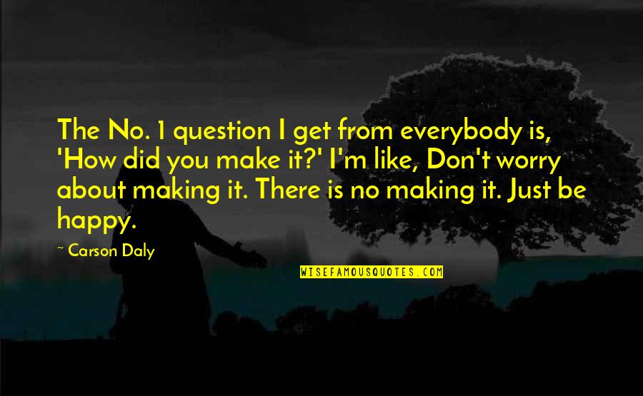 Desktop Nexus Quotes By Carson Daly: The No. 1 question I get from everybody Desktop Nexus Quotes By Carson Daly: The No. 1 question I get from everybody