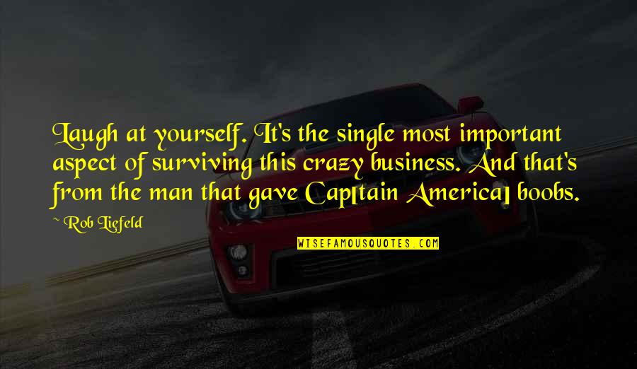Desktop Wallpaper 1366x768 Quotes By Rob Liefeld: Laugh at yourself. It's the single most important