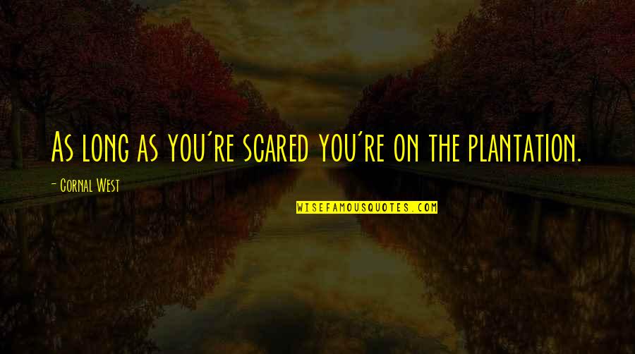 Deskundigen Quotes By Cornal West: As long as you're scared you're on the Deskundigen Quotes By Cornal West: As long as you're scared you're on the