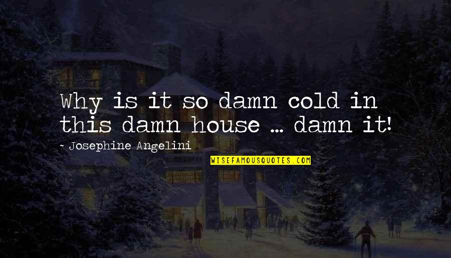 Desmond Tutu Quote Quotes By Josephine Angelini: Why is it so damn cold in this