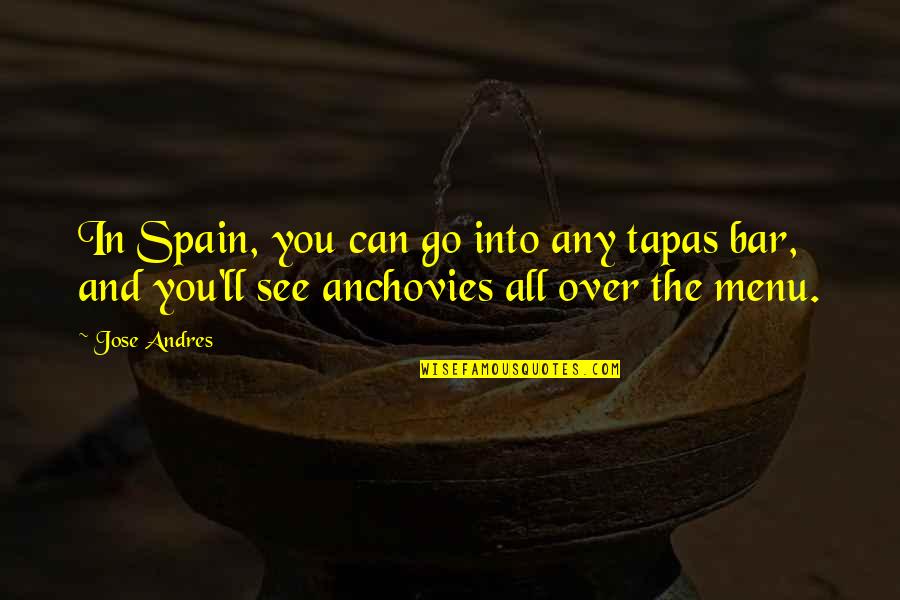 Despellejar Marmota Quotes By Jose Andres: In Spain, you can go into any tapas