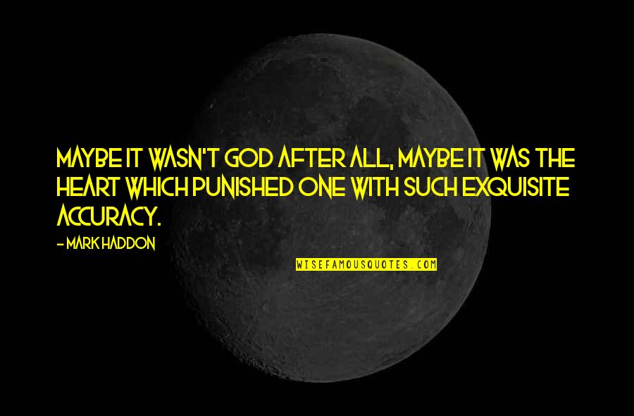 Desperate In Dubai Quotes By Mark Haddon: Maybe it wasn't God after all, maybe it
