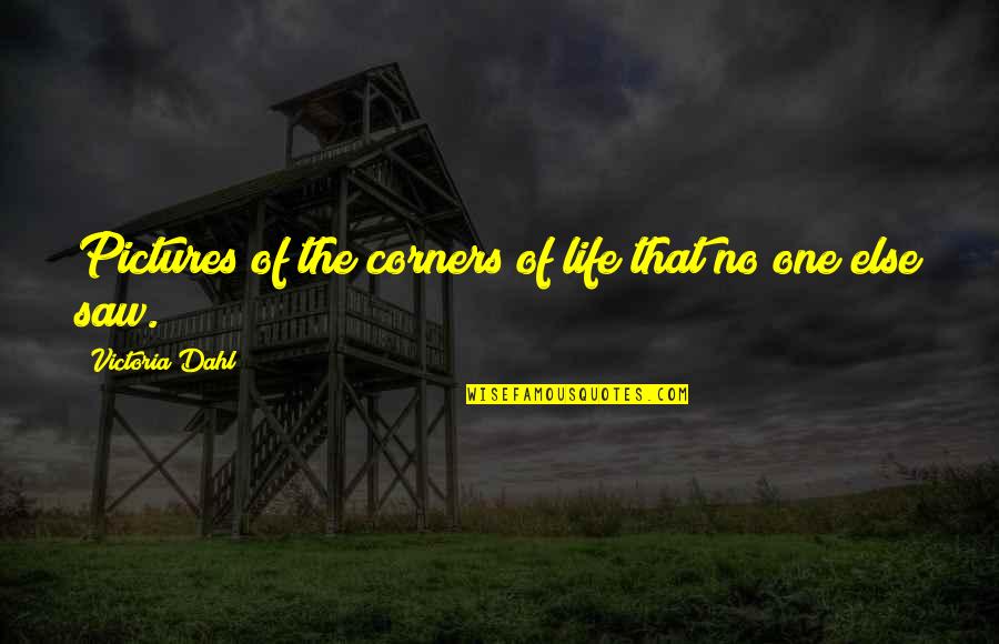 Despisingly Quotes By Victoria Dahl: Pictures of the corners of life that no
