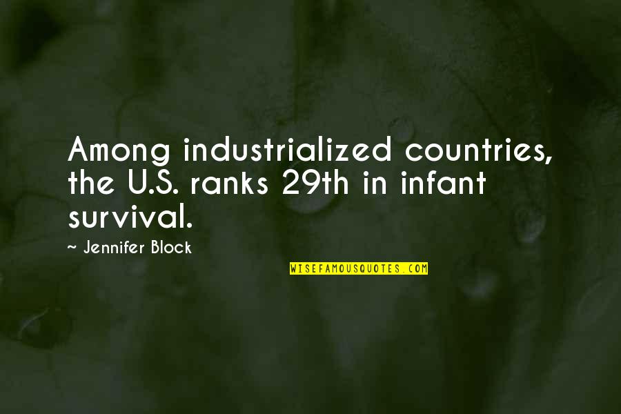 Desplazamientos Ejemplos Quotes By Jennifer Block: Among industrialized countries, the U.S. ranks 29th in