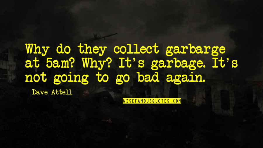 Desplumadora Quotes By Dave Attell: Why do they collect garbarge at 5am? Why?