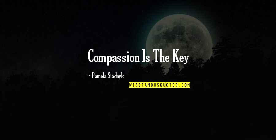 Despojo Significado Quotes By Pamela Stadnyk: Compassion Is The Key Despojo Significado Quotes By Pamela Stadnyk: Compassion Is The Key