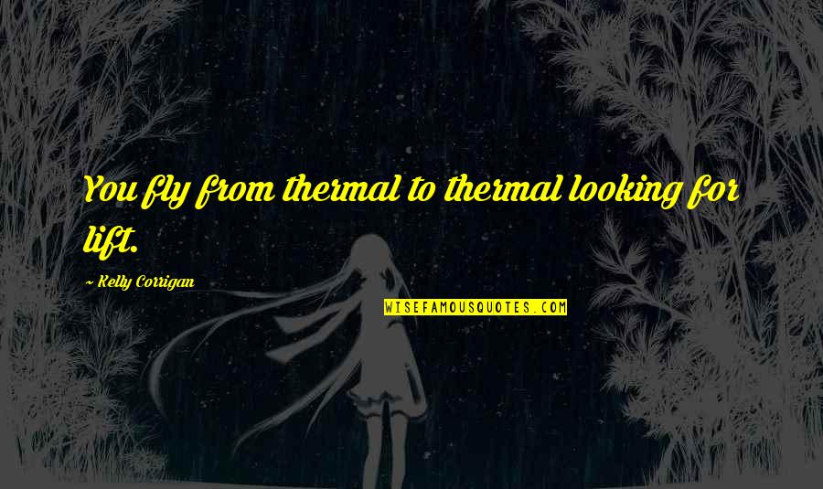 Despondence Quotes By Kelly Corrigan: You fly from thermal to thermal looking for