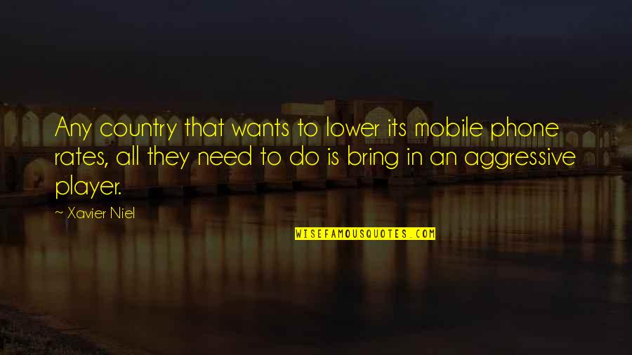 Desprezar Uma Quotes By Xavier Niel: Any country that wants to lower its mobile