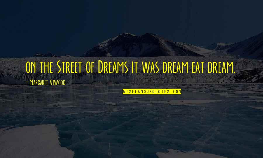 Destello De Su Quotes By Margaret Atwood: on the Street of Dreams it was dream