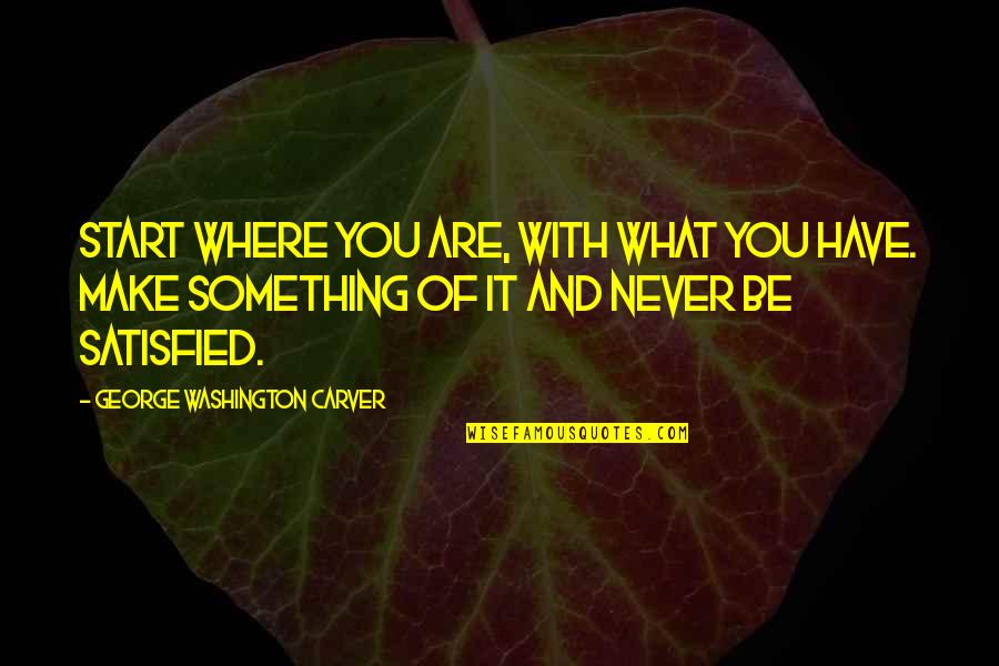 Destiny Grimoire Quotes By George Washington Carver: Start where you are, with what you have. Destiny Grimoire Quotes By George Washington Carver: Start where you are, with what you have.