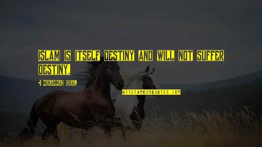 Destiny In Islam Quotes By Muhammad Iqbal: Islam is itself destiny and will not suffer