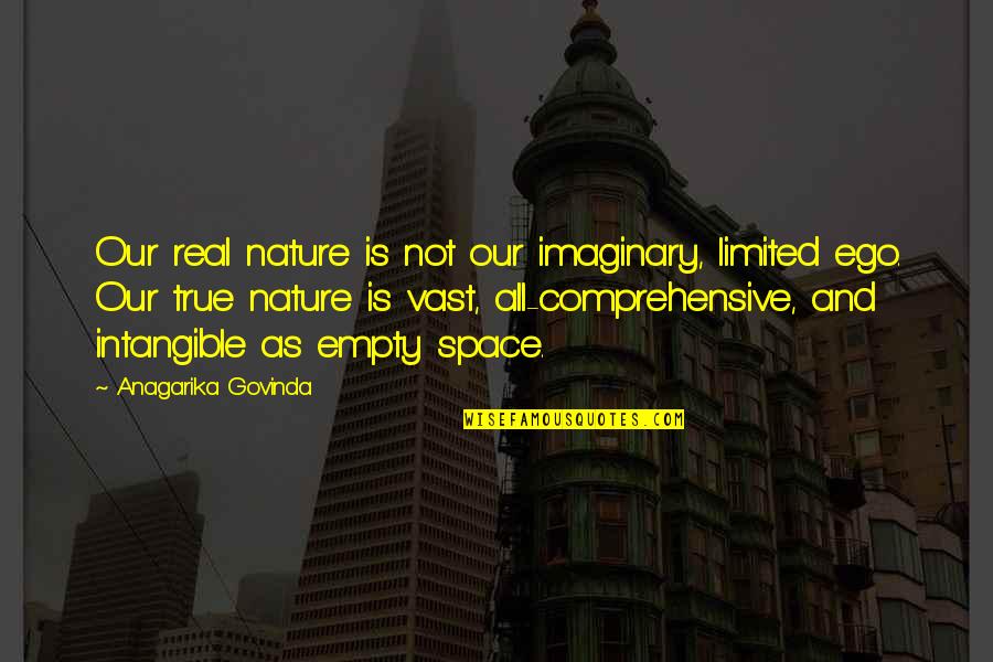 Destiny In Spanish Quotes By Anagarika Govinda: Our real nature is not our imaginary, limited