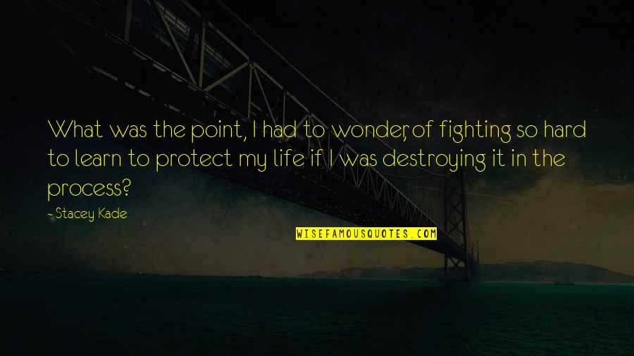 Destroying Your Life Quotes By Stacey Kade: What was the point, I had to wonder,