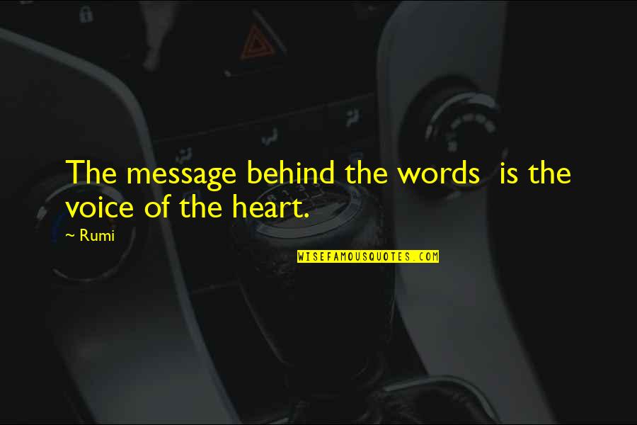 Destrua Caixas Quotes By Rumi: The message behind the words is the voice
