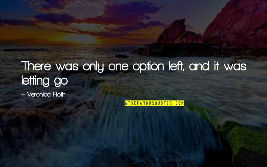 Desuetude Synonym Quotes By Veronica Roth: There was only one option left, and it Desuetude Synonym Quotes By Veronica Roth: There was only one option left, and it