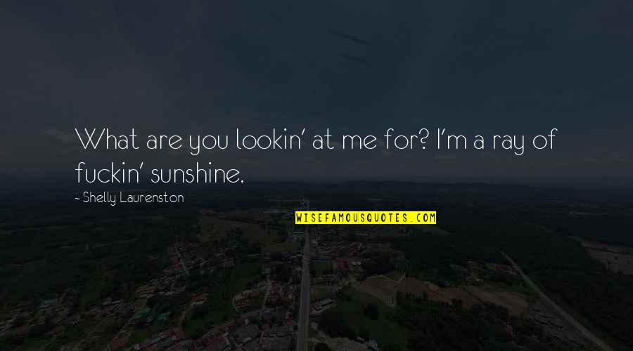 Desvendar Sonhos Quotes By Shelly Laurenston: What are you lookin' at me for? I'm Desvendar Sonhos Quotes By Shelly Laurenston: What are you lookin' at me for? I'm
