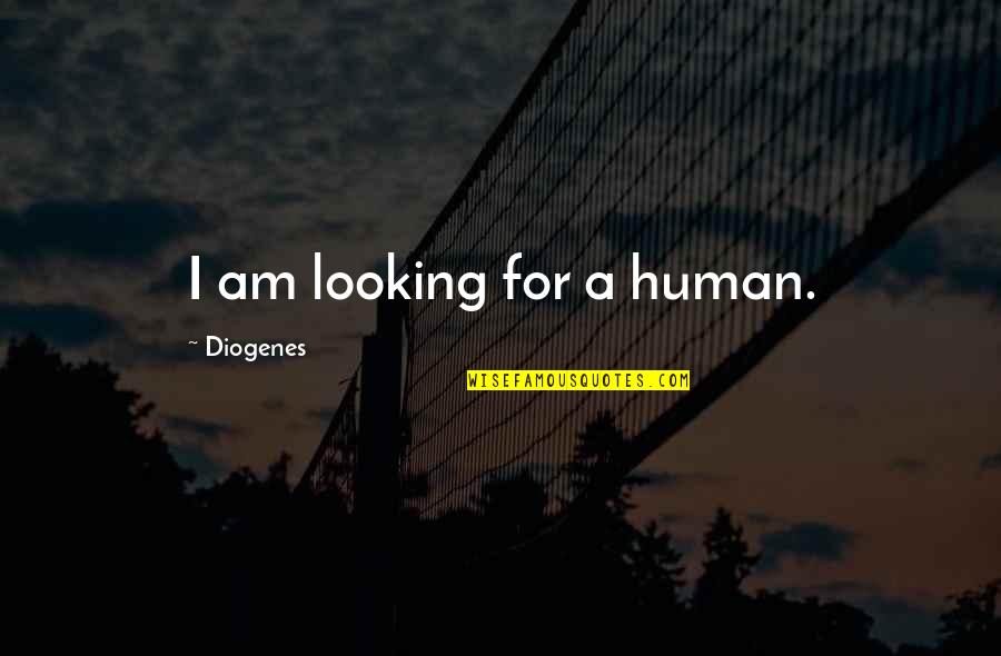 Detaching From An Alcoholic Quotes By Diogenes: I am looking for a human.